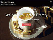 Tablet Screenshot of bectonliterary.com